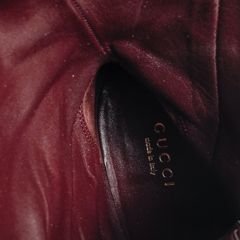 *SOLD* Gucci Brown GG Monogram Canvas Calf Length Boot - Picture 13 of 13